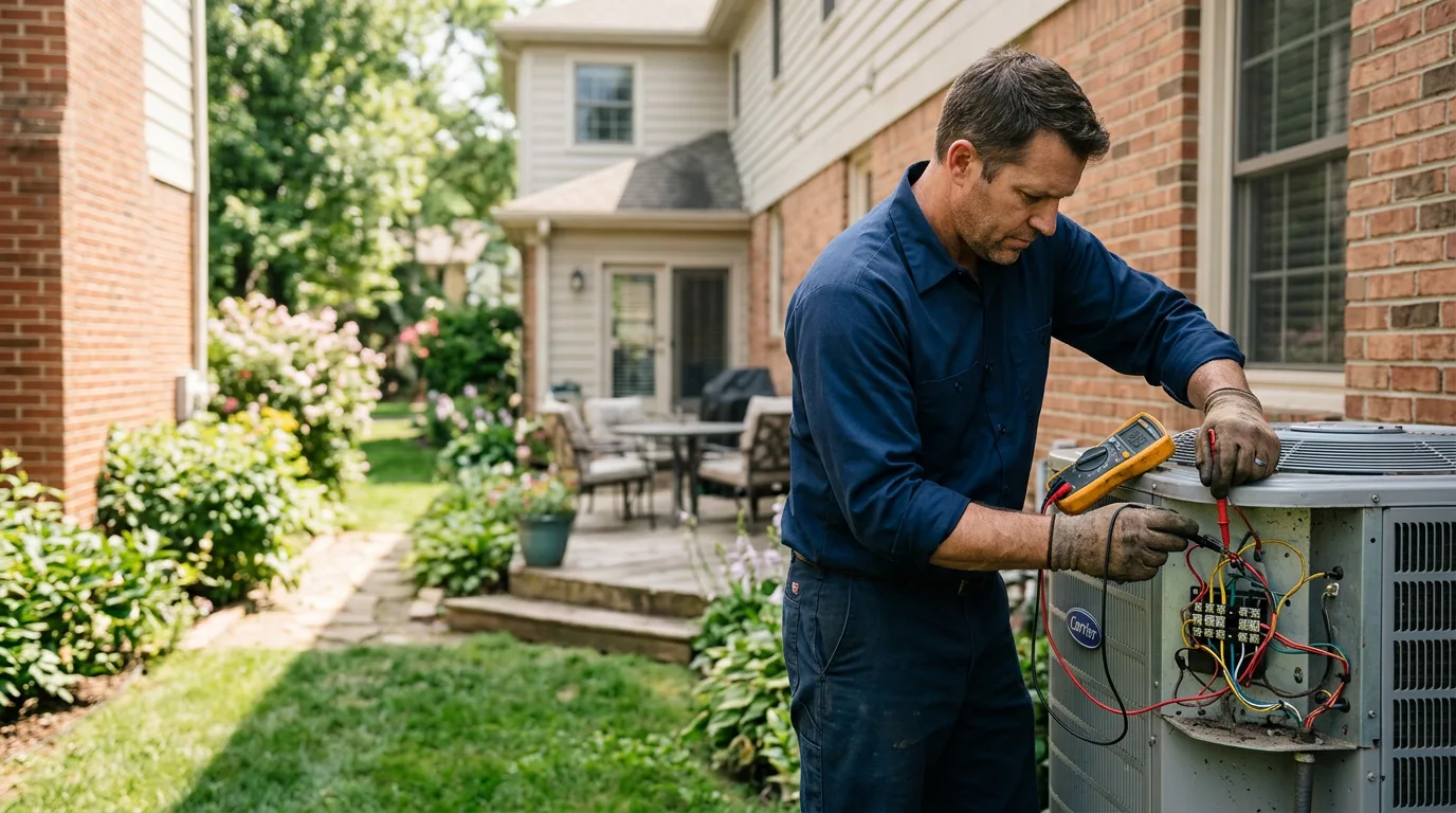 HVAC technician working near Wolverton, MN